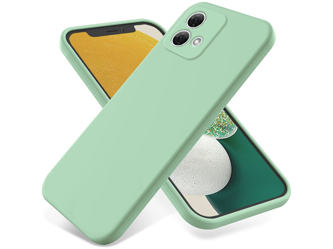 Capa Para Celular Em Silicone Sólido E Líquido, Totalmente À Prova De Quedas.verde Claro - Moto Edge (2023)