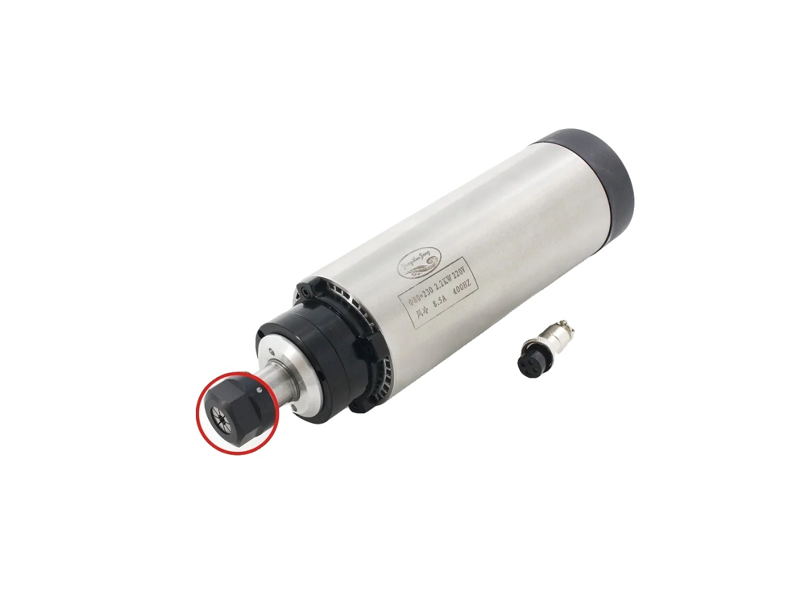 Motor de husillo, alto rendimiento, diseño refrigerado por aire, solo husillo, 220 V