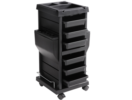 VEVOR Ultimate Salon Trolley Cart cerrable Beauty Salon Cart & 6 cajones 4 ruedas