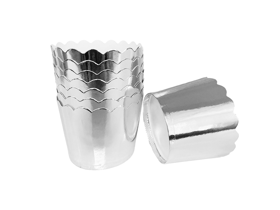 KOFIHETY 50 Unid. Forros para Cupcake 60x55mm, Forradores de Muffin de Papel de Horno, Embalaje Elegante para Cupcake