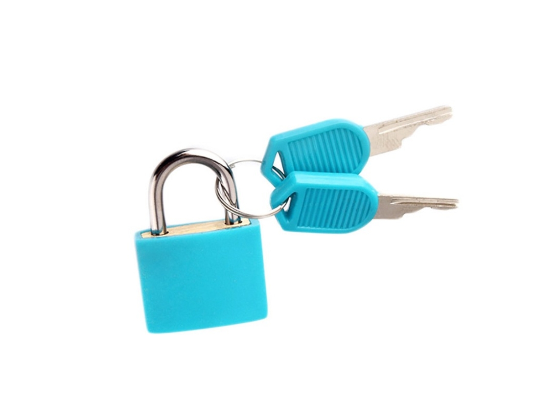 Candado de combinación para equipaje, antirrobo con núcleo de cobre, ideal para mochilas, maletas y armarios (azul cielo)