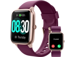 Chennnls Reloj Inteligente Responder/hacer Llamadas Relojes Impermeables Ip68 - Púrpura Oscuro