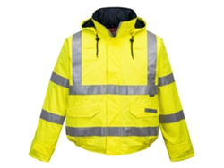 Cazadora De Alta Visibilidad Bizflame Rain - Resistente A La Llama Y Antiestática Naranja / Xl