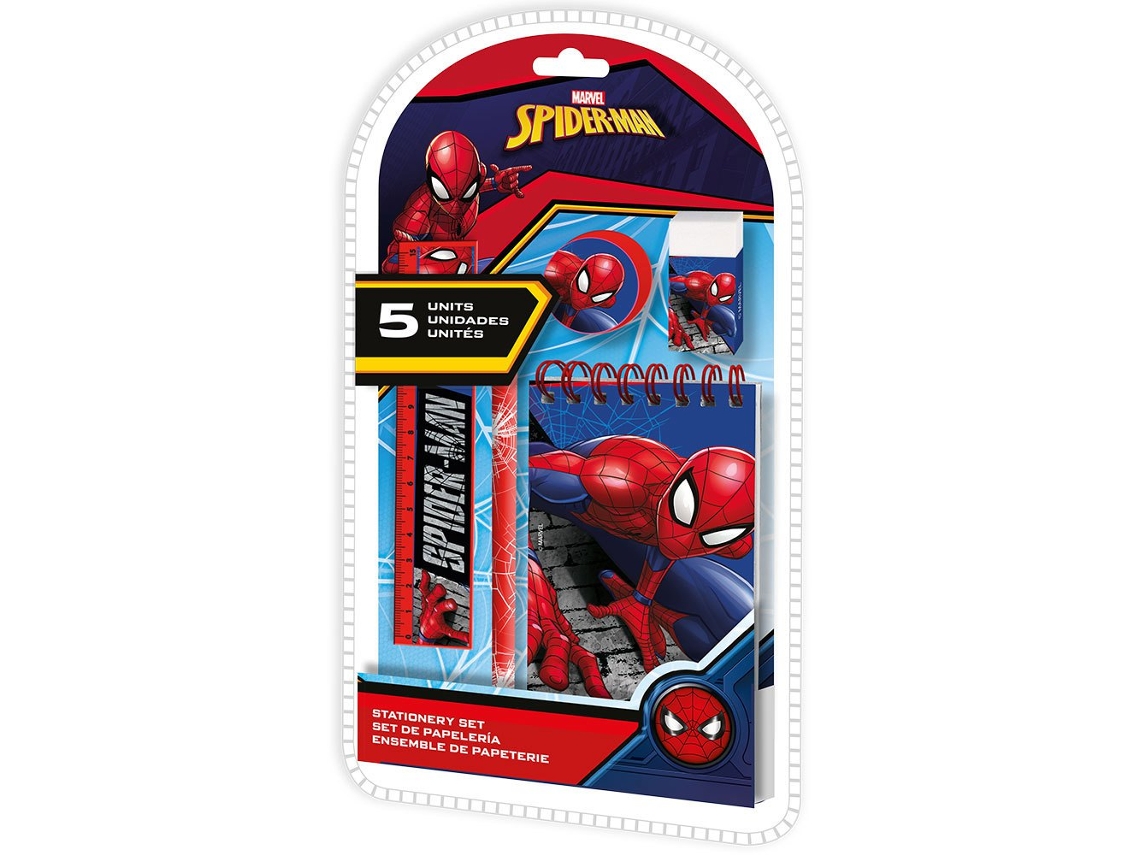 Kit de Papelaria Transparentespiderman