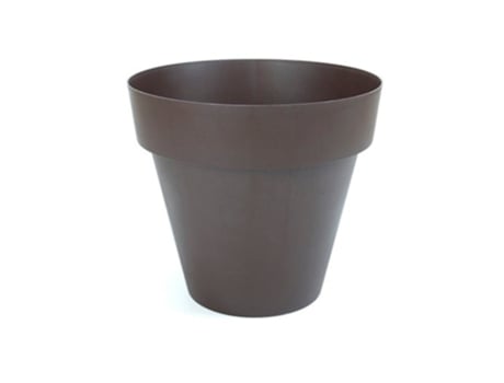 PLASTIKEN TES - Maceta Redonda Clásica Diámetro 26 cm Capacidad 75L Bronce