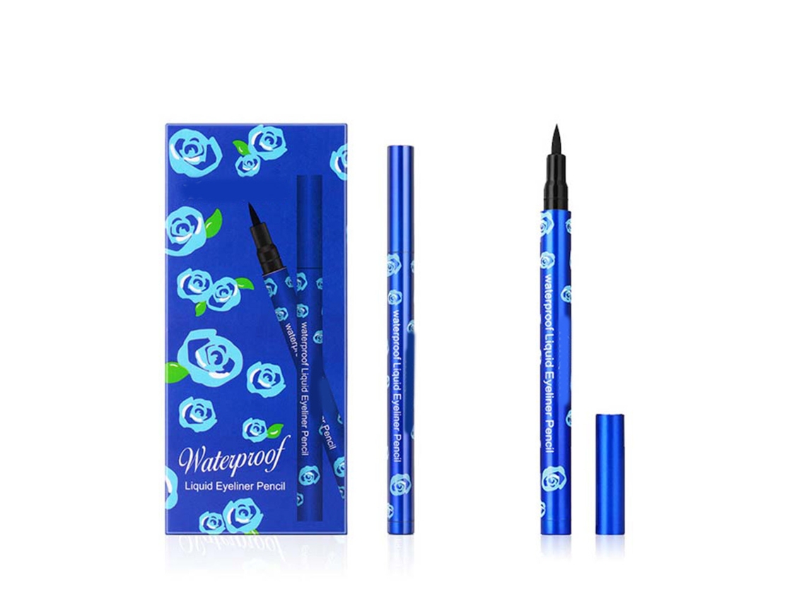 Lápiz Delineador De Ojos Líquido Resistente Al Agua - Herramienta De Maquillaje, Tubo Azul