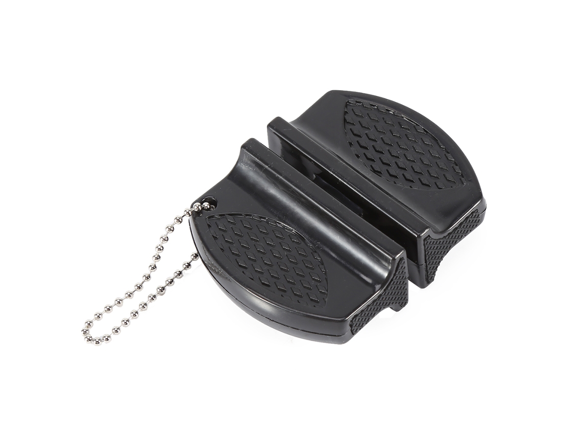 Mini Afilador De Cuchillos Portátil Multifuncional Con Piedra De Afilar, Accesorio De Cocina Negro