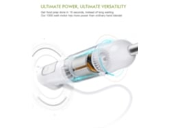 Batidora De Mano 2 En 1 Homgeek De 1000 W Con Batidor, 6 Velocidades, Función Turbo, Fácil De Limpiar.