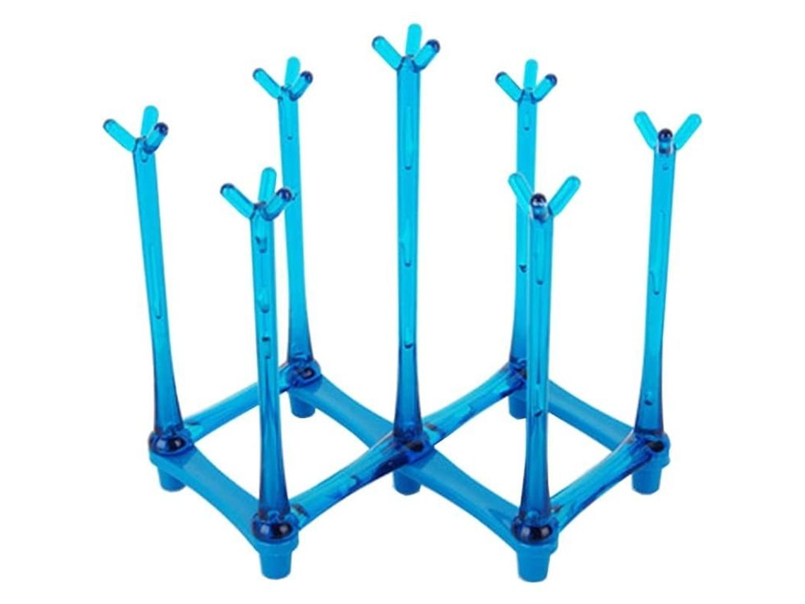 Escurridor De Biberones Portátil Y Extensible Linjou Para Cocina Y Viajes (azul)