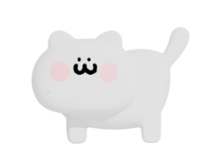 Luces LED de noche para guardería para niños, luz nocturna de silicona Kawaii Animal Cat con sensor táctil, lámpara de sueño portátil y reca CHRONUS
