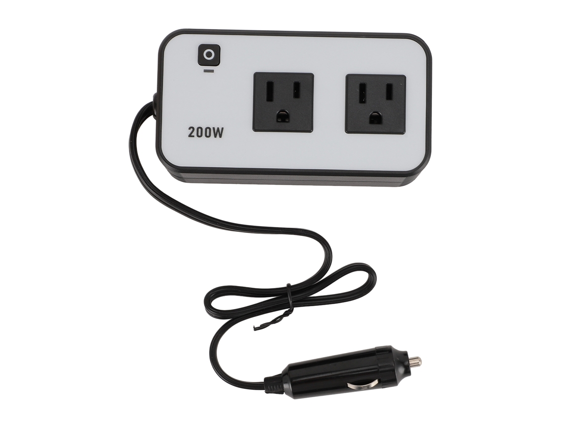 Inversor De Corriente Para Coche De 200 W, De 12 V A Ca, Con Puertos Usb C Pd De 20 W Y Múltiples Salidas Usb Qc3.0.