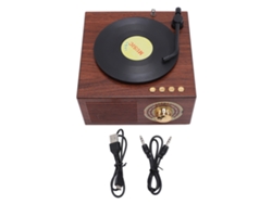 Altavoz De Fonógrafo Vintage Con Radio Y Subwoofer Bluetooth Para El Hogar Y La Oficina.