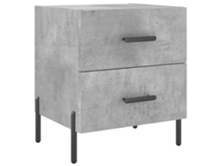 Maison Exclusive - Mesita De Noche Madera Ingeniería Gris Hormigón 40x35x47,5 Cm