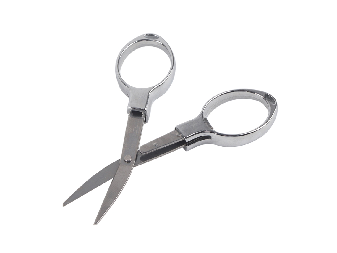 Miniherramienta de pesca plegable de acero inoxidable 20d26n, ideal para llavero, bolsillo y viajes (plateada).