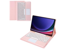 Teclado Bluetooth con panel táctil, portalápices y funda para tableta Samsung Galaxy Tab S10 / S9 Fe(plus) / S9(plus) 12 (plus)