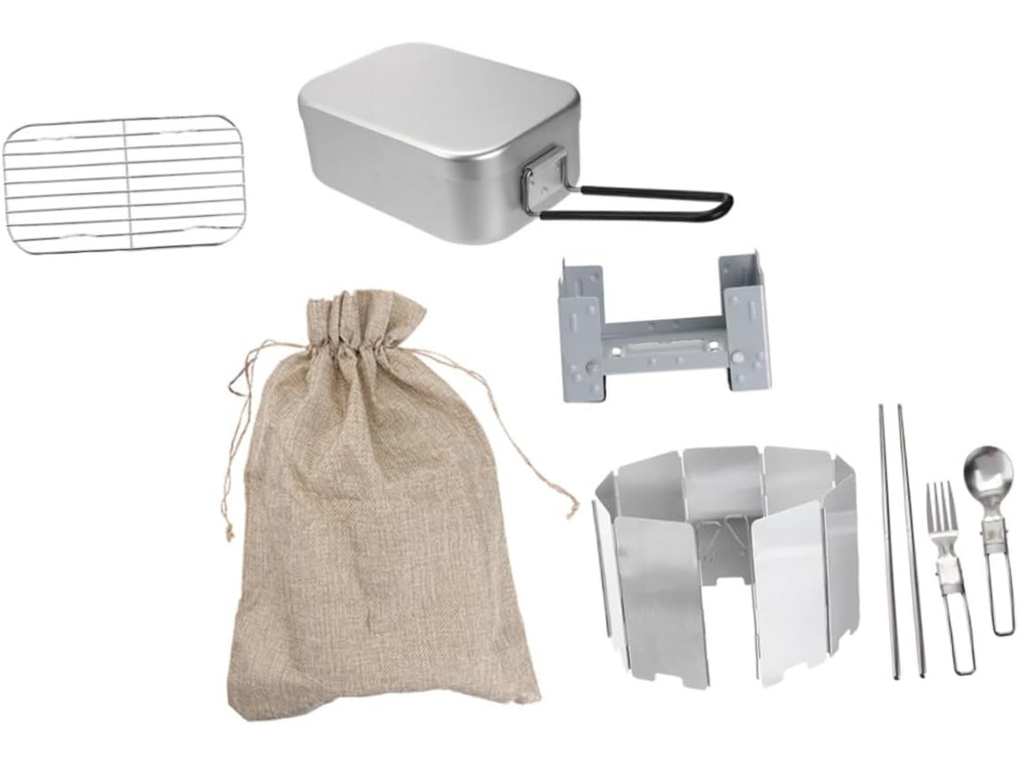 Cafetera Y Tetera Para Acampar Con Asa Plegable Es Cómoda Práctica De Llevar Accesorios Plancha Fiambrera