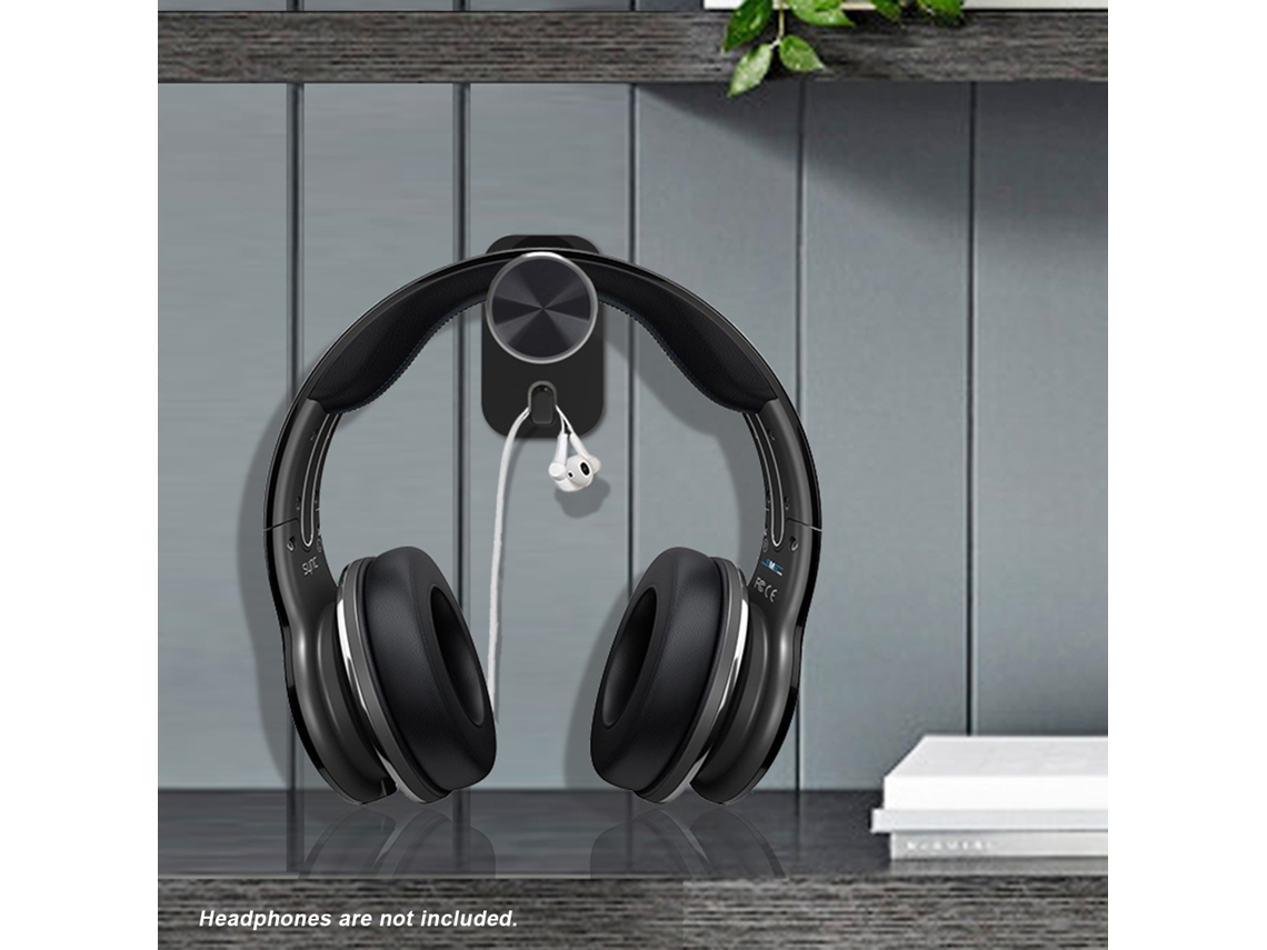 Soporte Retráctil Para Auriculares Gaming, De Abs Para Montaje En Pared Con Colgador De Silicona.