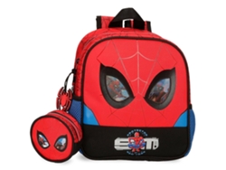 Mochila Escolar DISNEY (23 x 25 x 10 - Poliéster - Rojo)