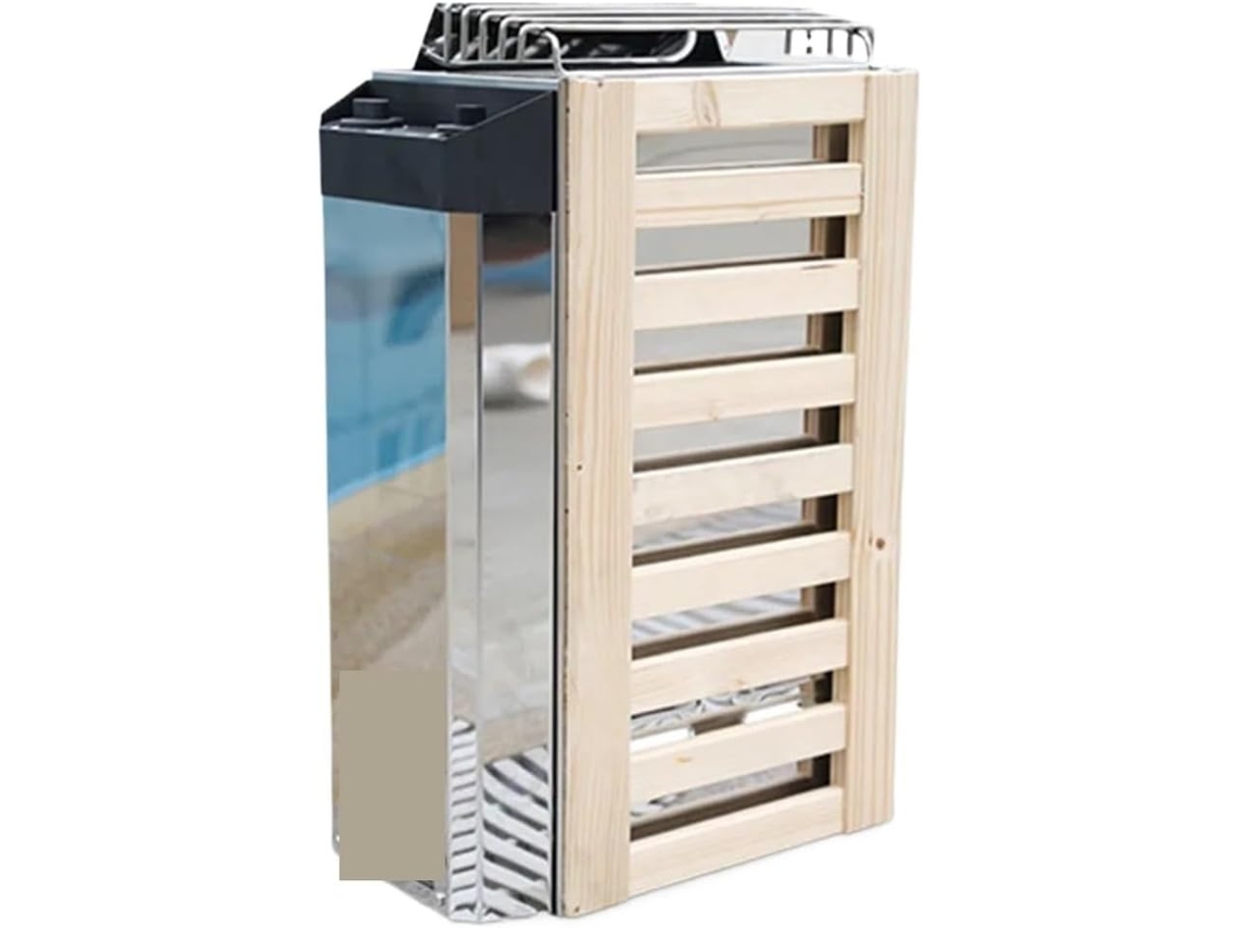 Calentador de sauna SFUSHOS, de acero inoxidable con control interno (3,6 kJ)