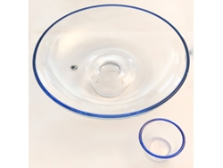 Conjunto de Plato con Base y Cuenco Walther-Glas Astoria Azul