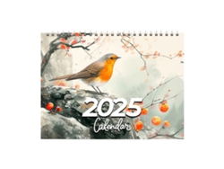 VVJIJILLY Calendário De Parede Com Design Artístico Floral