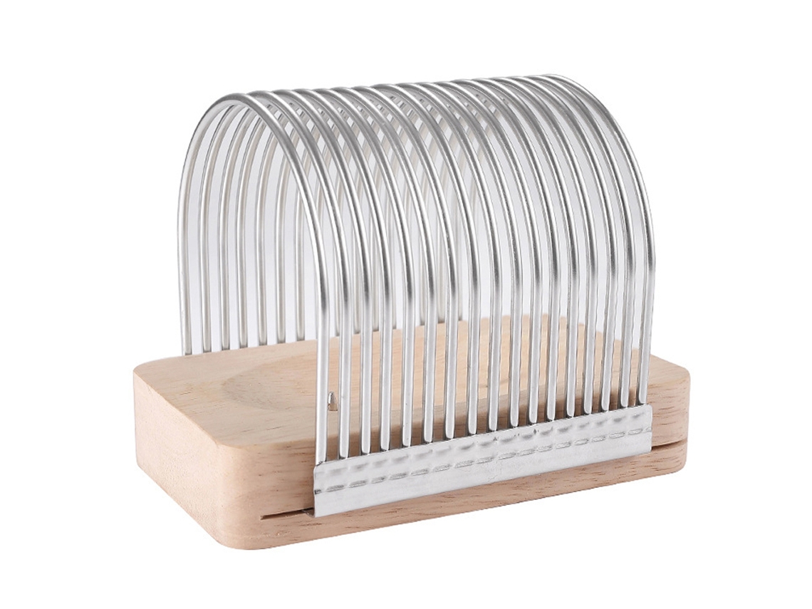 Cortador De Pan Multifuncional Con Base De Madera, Herramienta Para Cortar Patatas Y Tostar Pan Para La Cocina Doméstica.