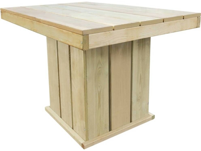 Mesa Jardin VIDAXL Marrón Madera (110x75x74 cm)