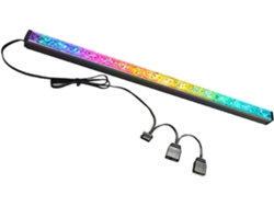 Carcasa De Ordenador Con Iluminación Rgb Y Tira Magnética De Aluminio Con Forma De Diamante.