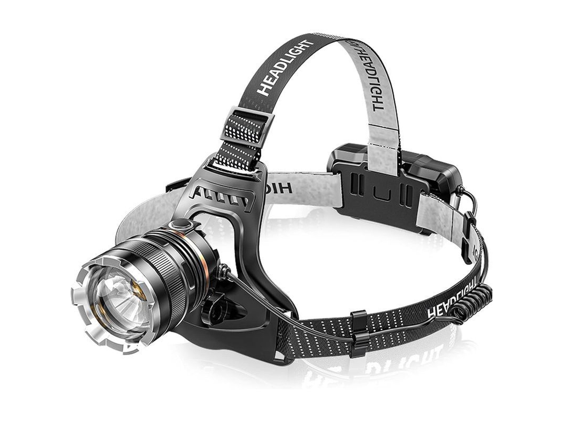 Linterna Frontal Led Recargable 50000 Lumens 6 Modos Sensor Luz Roja Ipx6 Batería 5200mah Ligera
