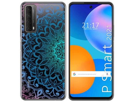 Carcasa Huawei P Smart 2021 TUMUNDOSMARTPHONE Dibujos Transparente Multicolor
