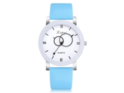 Reloj De Pulsera Analógico De Cuarzo Gaiety Con Decoración De Circonita, Correa De Pu Beige, Para Mujer.
