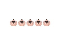 5 coronas de reloj mecánico de cuarzo de acero y oro rosa de 6 mm