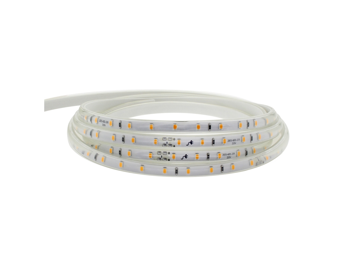 Tira Led LEDBOX 220V 60Led con Conectores Rápidos 20cCorte