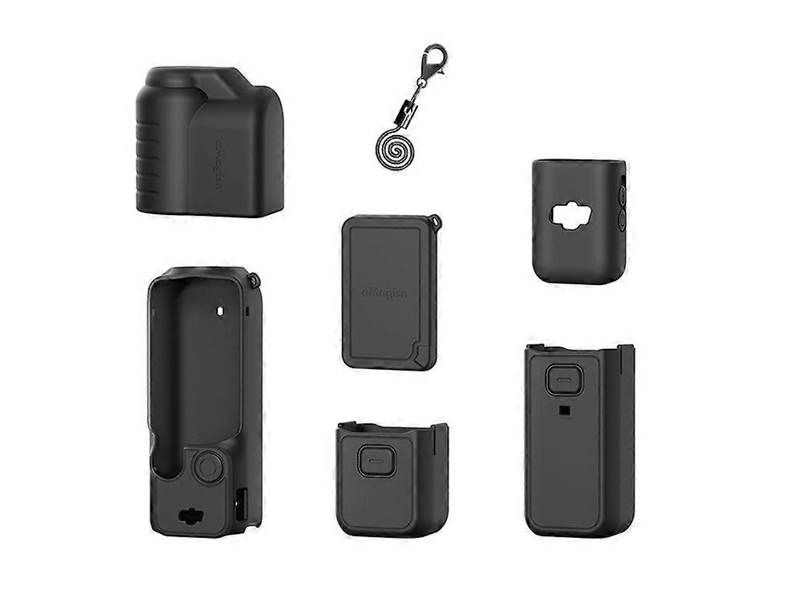 Estuche protector de silicona Amagisn compatible con el kit de accesorios para cámara de acción DJI Osmo Pocket 3