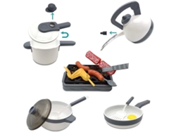 Juego De Cocina De Juguete Para Niños De 52 Piezas Con Ollas, Utensilios Y Comida De Juguete: Juego Educativo Para Niños Y Niñas.