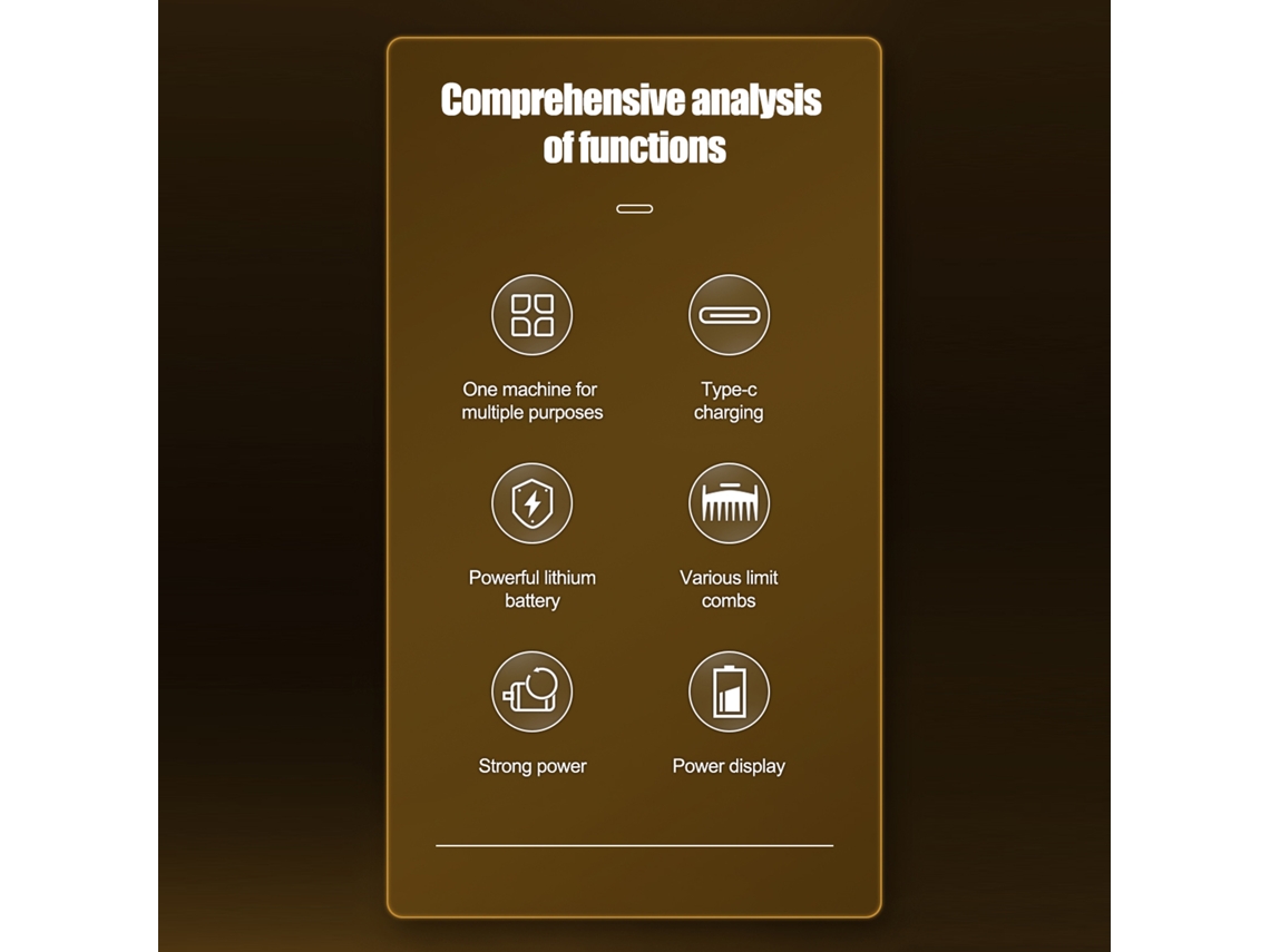 Kit De Cortar Pelo Hombre 5 Em 1 Trimmer Elétrico Usb