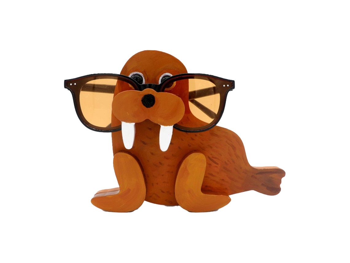 Soporte decorativo para vasos de mesa con diseño de animales de dibujos animados.