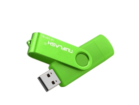 Pen USB SLOWMOOSE 2.0 para Smartphone y Portátil (Verde - 256 GB)