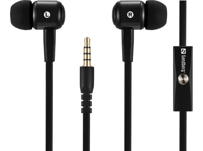 Auriculares con Cable SANDBERG Speak'n Go (In Ear - Micrófono - Negro)