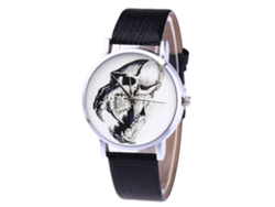 Reloj De Cuero Pu Unisex Moda Casual Quartz Zhoulianfa T421-yx (negro)