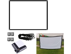 Pantalla De Proyección Portátil Y Plegable Para Exteriores De 60/72/84/100/120/150/180/200 Pulgadas, Pantalla