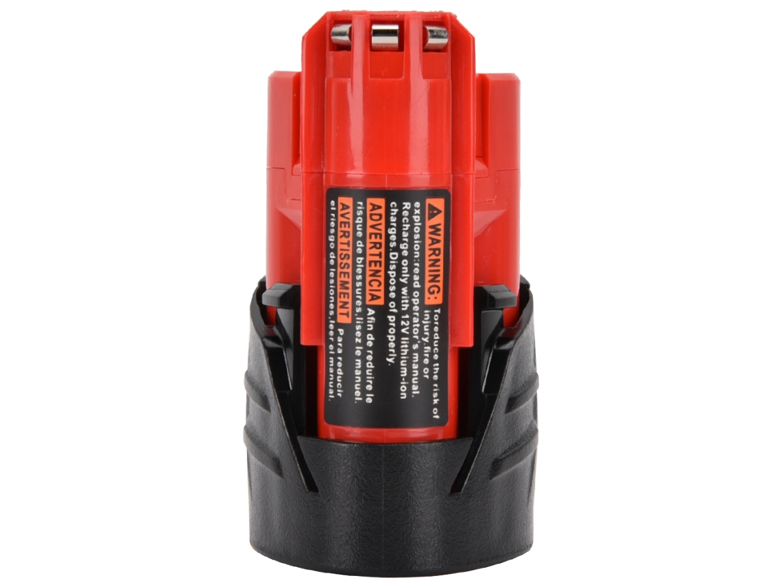 Batería de iones de litio (12 V, 2500 mAh para Milwaukee M12)