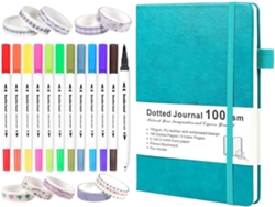 Set de rotuladores de doble punta para diario con líneas punteadas, rotulador washi y plantilla para mujer Gokoco