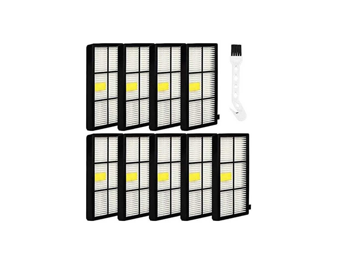 Filtro 9pack para irobot roomba 800 900 series, com escova de limpeza