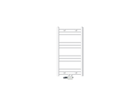 Radiador de baño conexión central 500 x 800 mm Recto blanco con termostato LUXEBATH