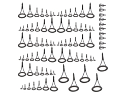 Danu26-kit De Reparación Anillos Ojos Caña De Pescar Pie Simple Guías Línea Anillo Cima Punta