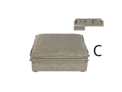 Modulo Auxiliar Sofa Poliester Lino 110x110x48cm