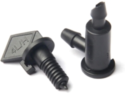 Juego de 100 boquillas negras para riego por goteo, 4 l/h, para conexión con manguera de 4/7 mm o tubería de PE | Sin marca