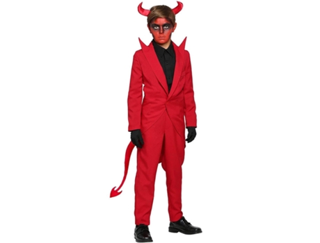 Disfraz de mascarada de cosplay de demonio toro rojo de HalloweenXL