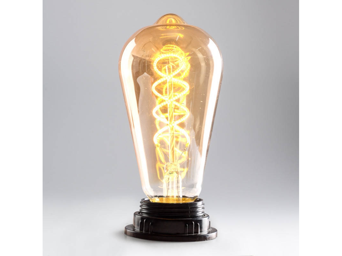 Bombilla LED E27 4W 380Lm 2000ºK Filamento 40.000H [WR-ST64-4W-R] GREENICE